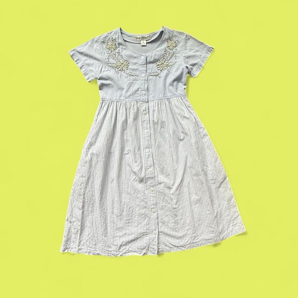 Vintage Jane Ashley Embroidered Dress